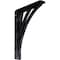 Ekena Millwork Nevio Wrought Iron Bracket, (Single center brace), Antiqued Pewter 1 1/2"W x 7 1/2"D x 10"H BKTM01X07X10SNEAPW - alternate 1